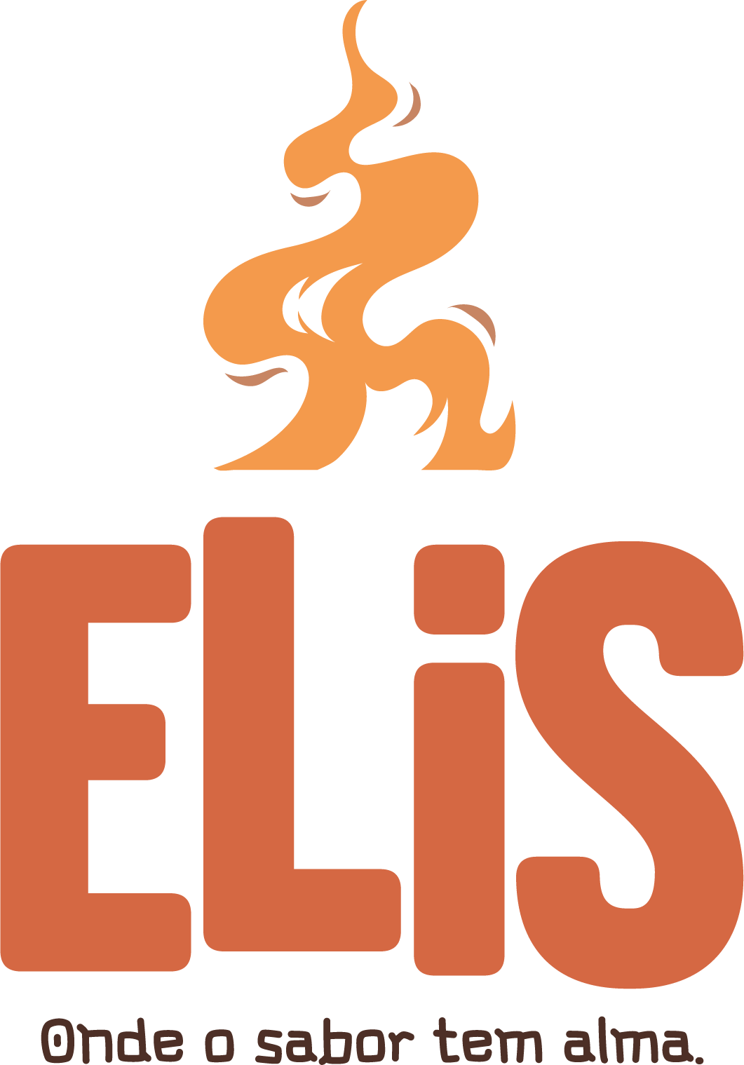 Logo vertical do Restaurante Elis